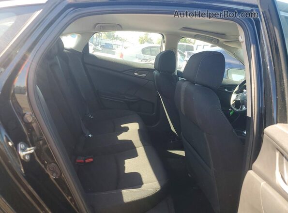 19XFC1F37LE210132 2020 HONDA CIVIC Black უკანა სავარძლების ხედი