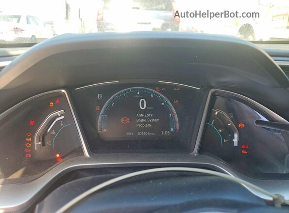 19XFC1F37LE210132 2020 HONDA CIVIC Black ხელსაწყოთა პანელის ხედი