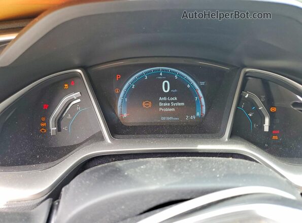 19XFC1F38GE214907 2016 HONDA CIVIC White Widok zestawu wskaźników
