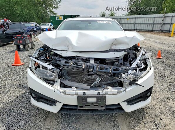 19XFC1F38GE214907 2016 HONDA CIVIC White Widok z przodu