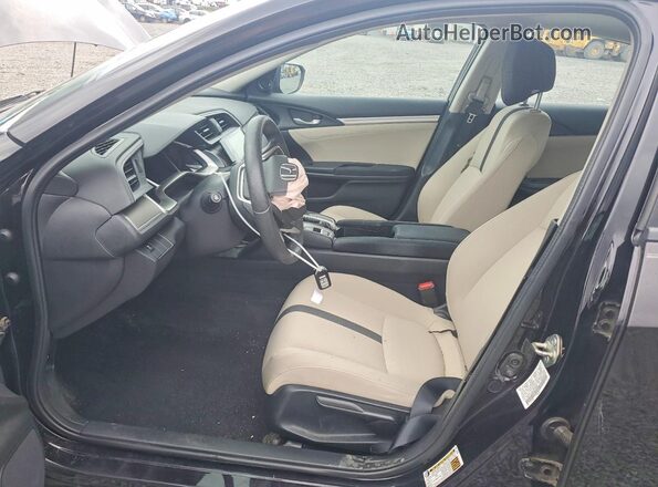 19XFC1F38GE218360 2016 HONDA CIVIC Black Front interior view