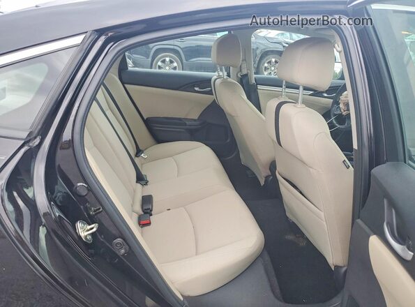 19XFC1F38GE218360 2016 HONDA CIVIC Black Rear seats view