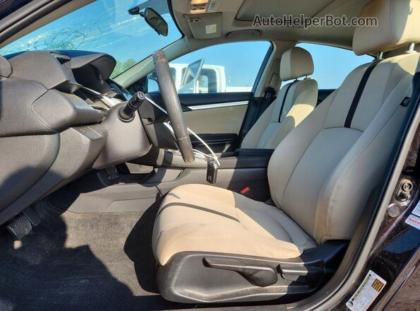 19XFC1F38GE222439 2016 HONDA CIVIC Black Vista interior delantera