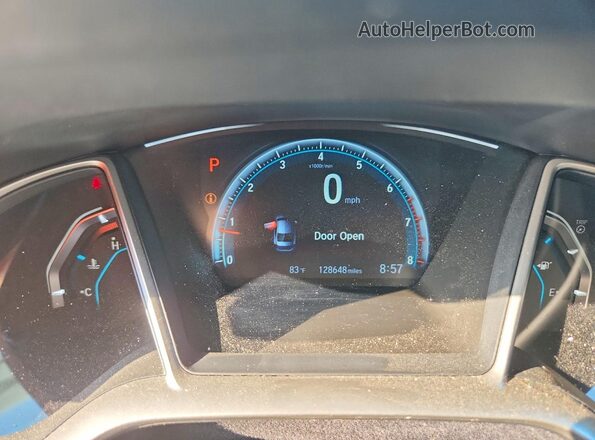 19XFC1F38GE222439 2016 HONDA CIVIC Black Vista del cuadro de instrumentos