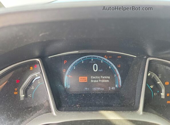 19XFC1F38KE202801 2019 HONDA CIVIC Серый Вид щитка приборов