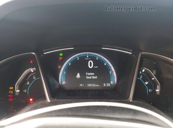 19XFC1F38LE022638 2020 HONDA CIVIC Черный Вид щитка приборов