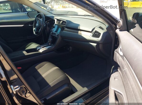 19XFC1F38LE200838 2020 HONDA CIVIC Black Вид салону спереду