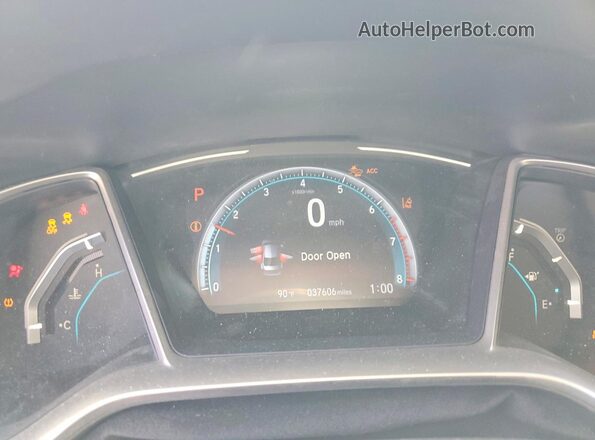 19XFC1F38LE209006 2020 HONDA CIVIC White Instrument cluster view