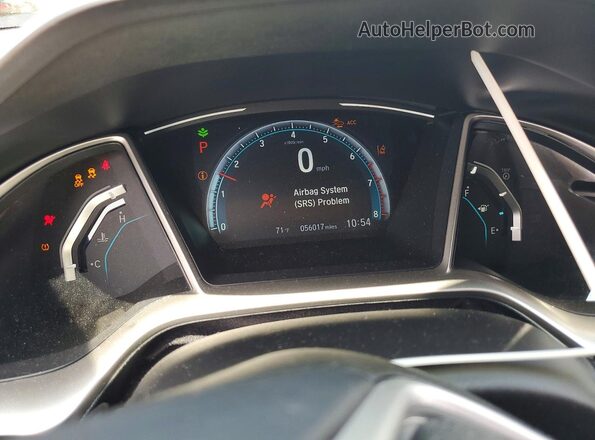19XFC1F38LE211922 2020 HONDA CIVIC Gray Instrument cluster view