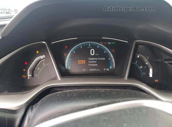 19XFC1F38ME005064 2021 HONDA CIVIC Синий Вид щитка приборов