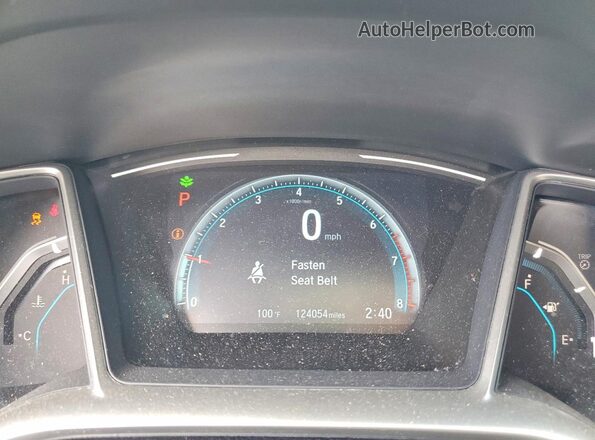19XFC1F39HE012207 2017 HONDA CIVIC Синий Вид щитка приборов