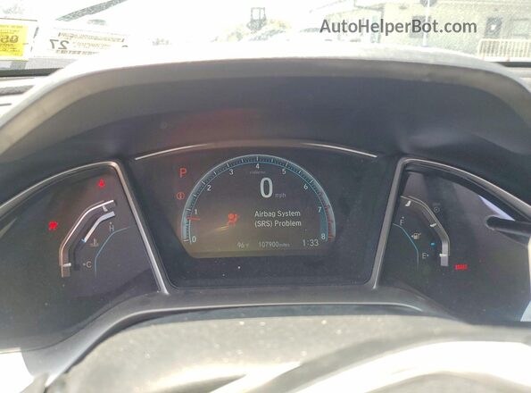 19XFC1F39JE200876 2018 HONDA CIVIC Black Вид щитка приладів