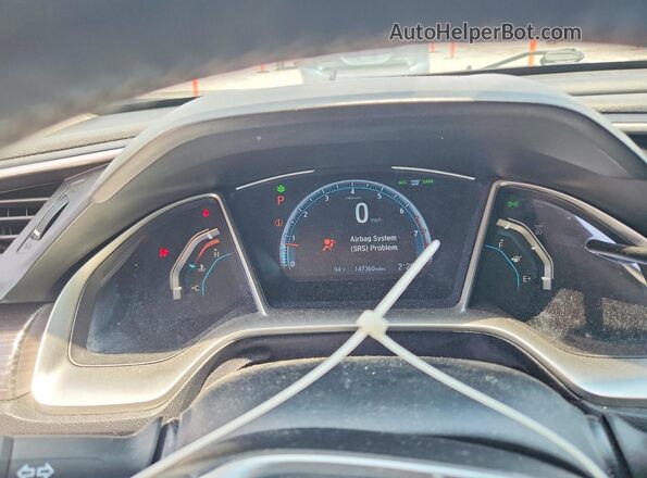 19XFC1F39LE022745 2020 HONDA CIVIC Gray Widok zestawu wskaźników