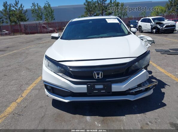 19XFC1F39LE220158 2020 HONDA CIVIC White Vista interior trasera