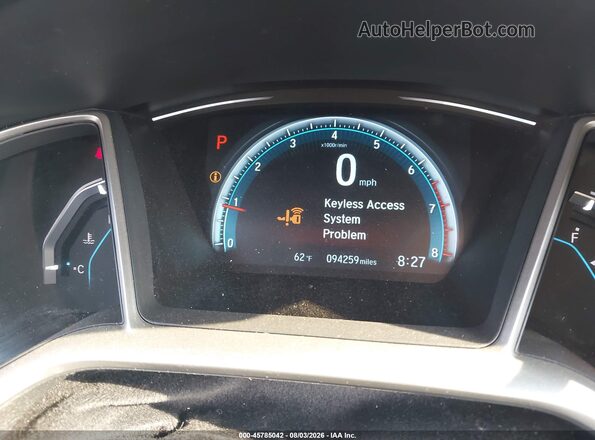 19XFC1F3XGE019827 2016 HONDA CIVIC Black Вид задніх сидінь
