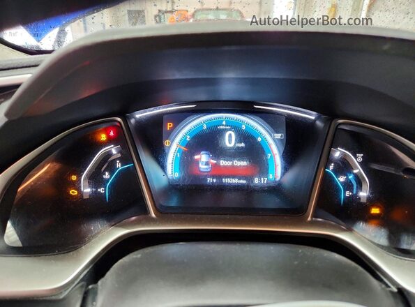 19XFC1F3XGE207568 2016 HONDA CIVIC Blue Vista del cuadro de instrumentos