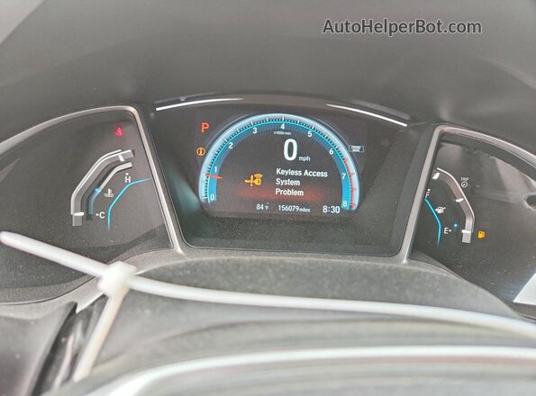 19XFC1F71GE044022 2016 HONDA CIVIC Black Vista del cuadro de instrumentos