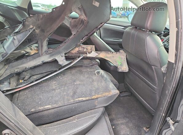 19XFC1F71GE044022 2016 HONDA CIVIC Black Vista de los asientos traseros