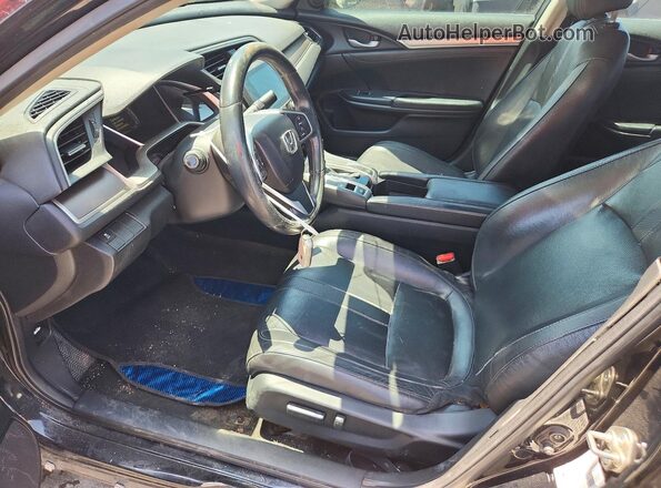 19XFC1F71HE022698 2017 HONDA CIVIC Black Widok wnętrza z przodu