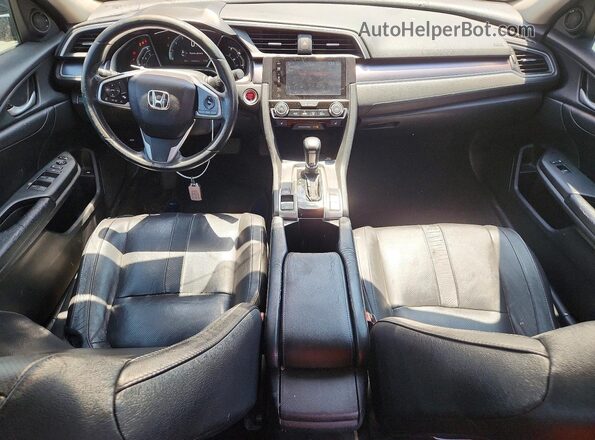 19XFC1F71HE022698 2017 HONDA CIVIC Black Widok deski rozdzielczej