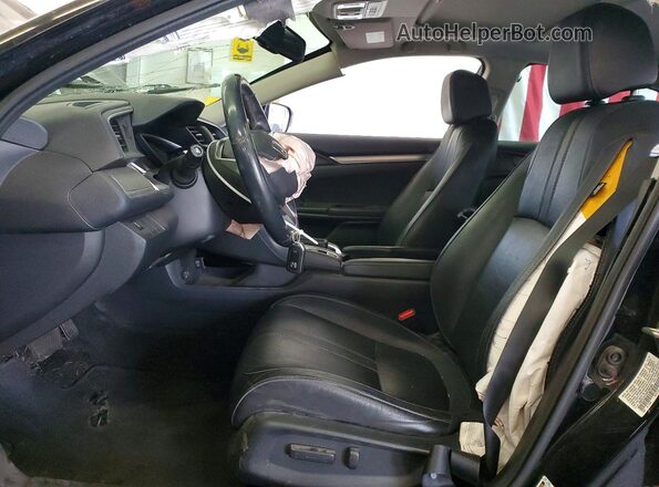 19XFC1F72HE202384 2017 HONDA CIVIC Черный Вид салона спереди