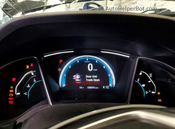 19XFC1F72HE202384 2017 HONDA CIVIC Черный Вид щитка приборов