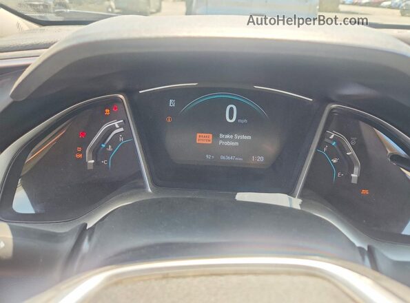 19XFC1F72HE205835 2017 HONDA CIVIC White Widok zestawu wskaźników