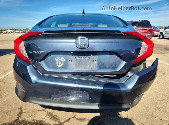 19XFC1F73GE009580 2016 HONDA CIVIC Blue Widok z tyłu