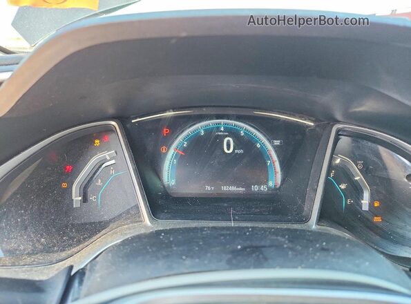 19XFC1F73GE009580 2016 HONDA CIVIC Blue Widok zestawu wskaźników