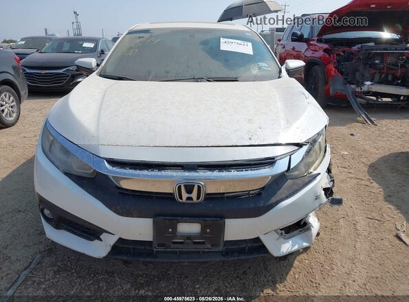 19XFC1F73HE022721 2017 HONDA CIVIC White Instrument cluster view
