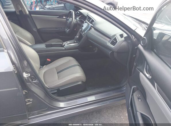 19XFC1F74HE011761 2017 HONDA CIVIC Gray Front interior view