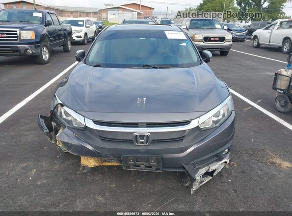 19XFC1F74HE011761 2017 HONDA CIVIC Gray Instrument cluster view