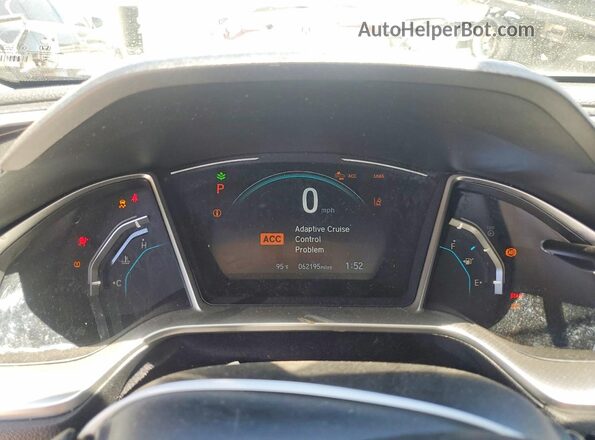 19XFC1F74KE211692 2019 HONDA CIVIC Blue Vista del cuadro de instrumentos