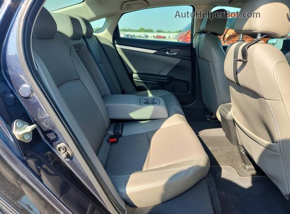 19XFC1F75GE018801 2016 HONDA CIVIC Blue Widok tylnych siedzeń