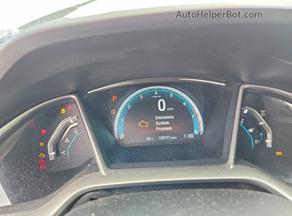 19XFC1F75GE036196 2016 HONDA CIVIC Silver ხელსაწყოთა პანელის ხედი