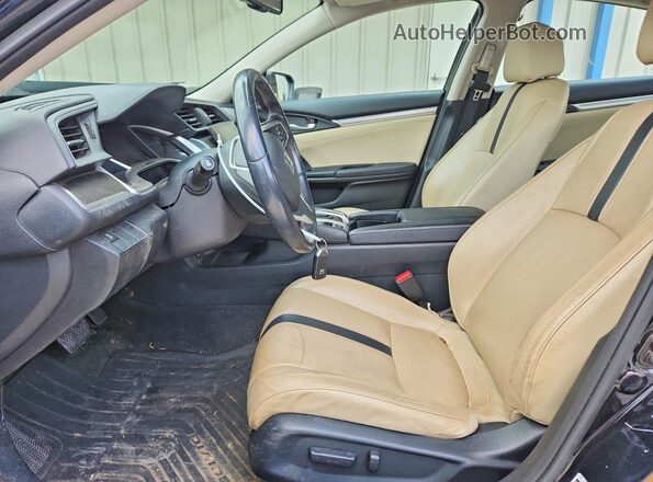 19XFC1F75GE038269 2016 HONDA CIVIC Black Widok wnętrza z przodu