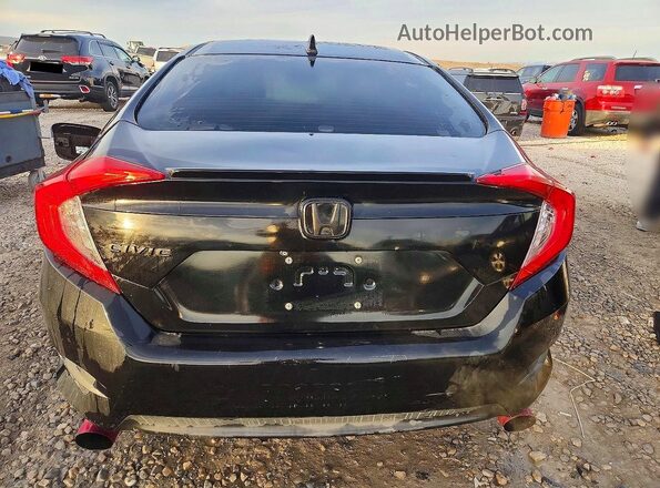 19XFC1F75GE203589 2016 HONDA CIVIC Black უკანა ხედი