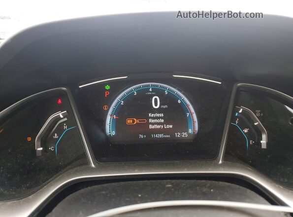 19XFC1F75HE204145 2017 HONDA CIVIC Серебряный Вид щитка приборов
