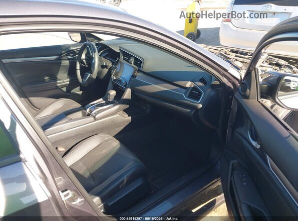 19XFC1F75JE201669 2018 HONDA CIVIC Gray Vista interior delantera