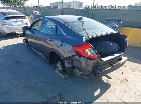 19XFC1F75JE201669 2018 HONDA CIVIC Gray Trasero izquierdo