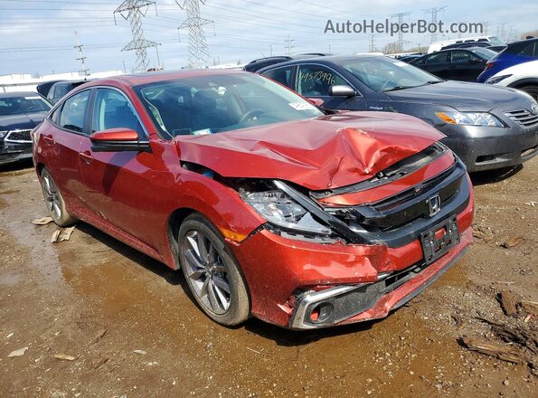 19XFC1F75LE023507 2020 HONDA CIVIC Red Delantero derecho