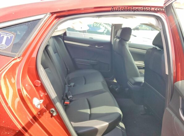 19XFC1F75LE023507 2020 HONDA CIVIC Red Vista de los asientos traseros