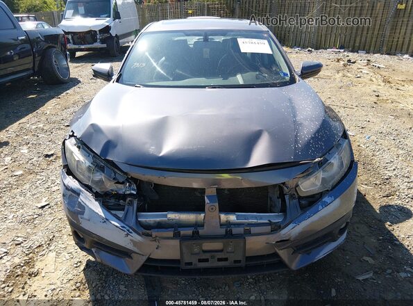 19XFC1F76GE019066 2016 HONDA CIVIC Gray Rear interior view