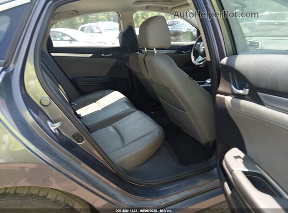 19XFC1F76HE016735 2017 HONDA CIVIC Gray VIN კოდის სტიკერის ხედი