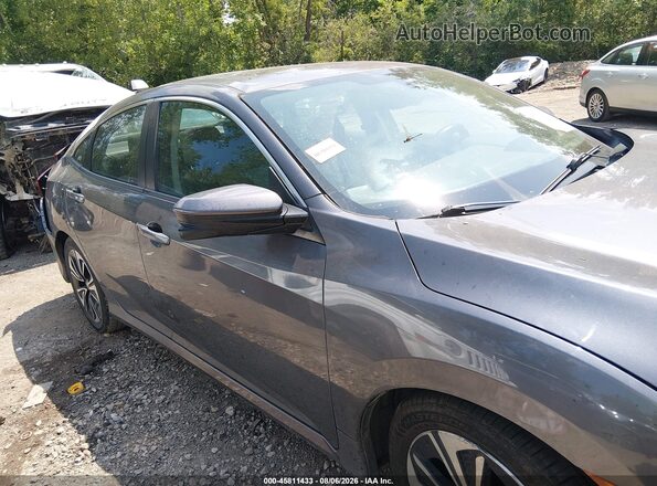 19XFC1F76HE016735 2017 HONDA CIVIC Gray უკანა სალონის ხედი