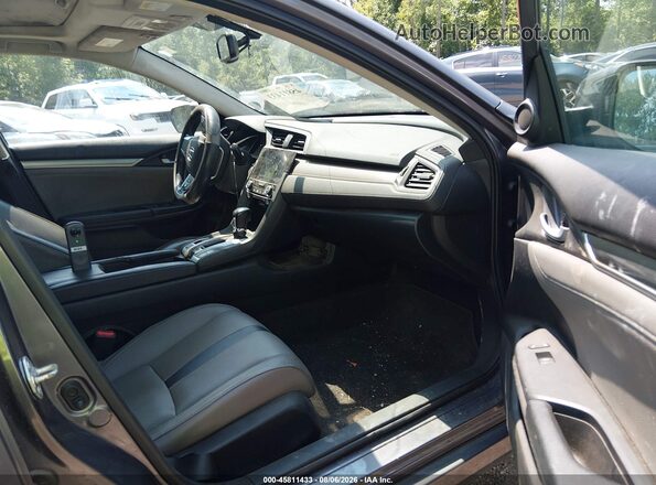 19XFC1F76HE016735 2017 HONDA CIVIC Gray წინა სალონის ხედი