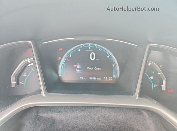 19XFC1F76LE012483 2020 HONDA CIVIC Белый Вид щитка приборов