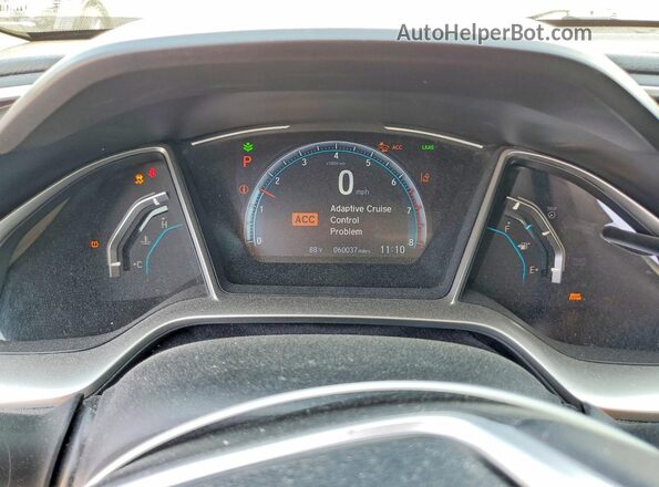 19XFC1F76LE013326 2020 HONDA CIVIC White ხელსაწყოთა პანელის ხედი