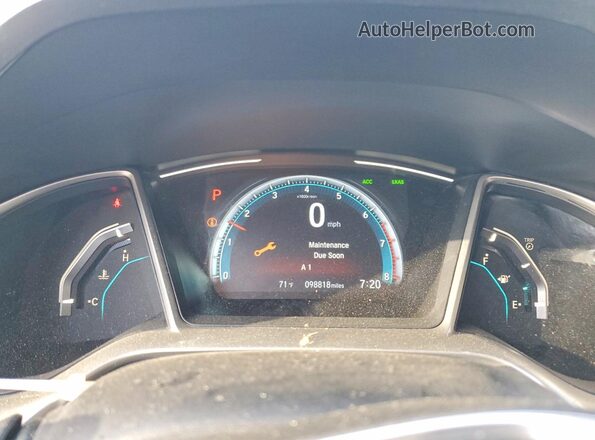 19XFC1F76LE022155 2020 HONDA CIVIC Gray Սարքավորումների վահանակի տեսք