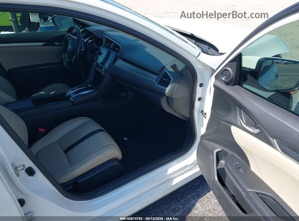 19XFC1F78GE037469 2016 HONDA CIVIC White Widok wnętrza z przodu